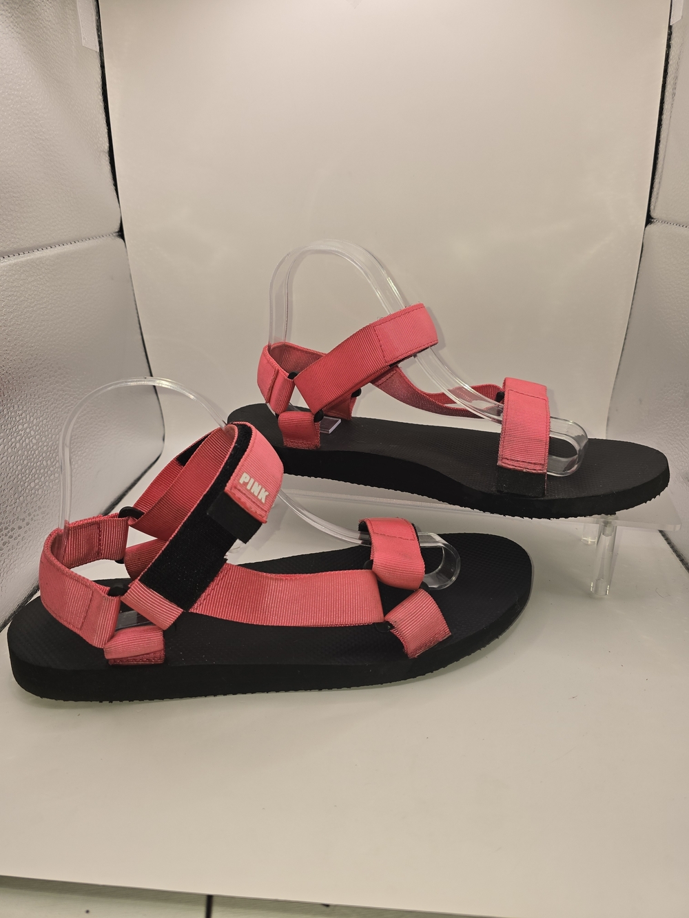 PINK Victoria's Secret Pink Coral Webbing Sport Sandals